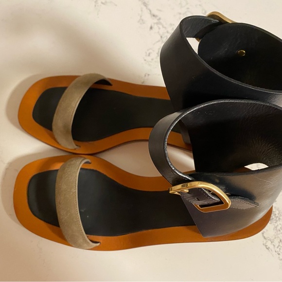 Celine BAM BAM Leather and Suede Sandals -never worn once! - Picture 3 of 9